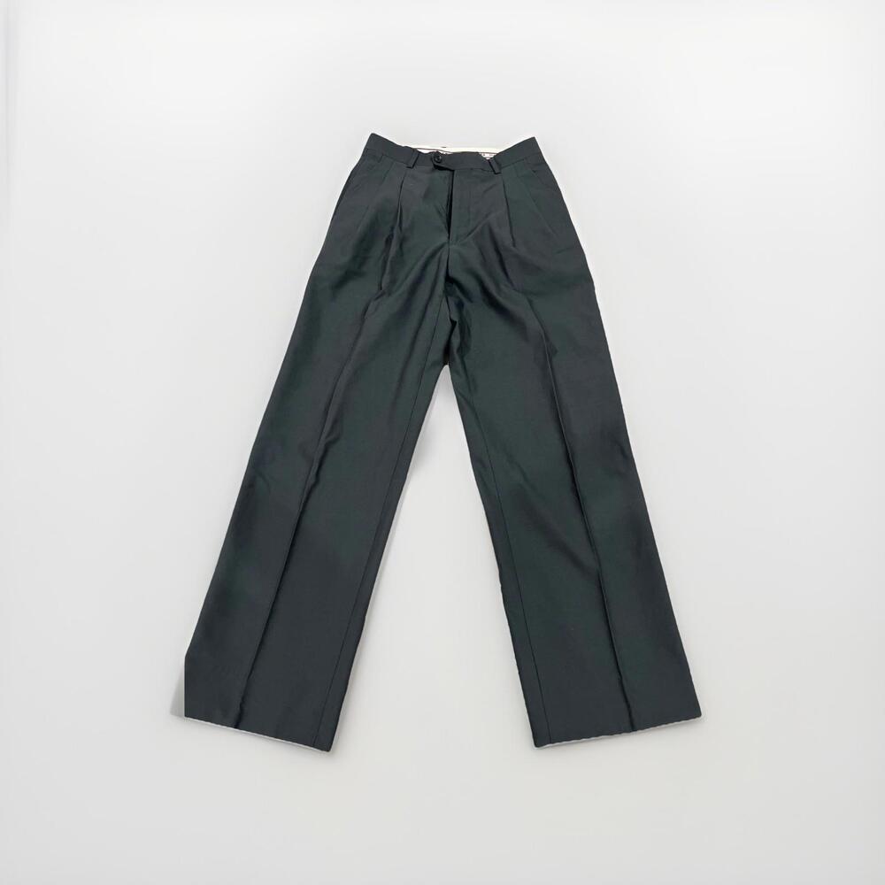 Balenciaga Men's Straight-Leg Black Dress Pants